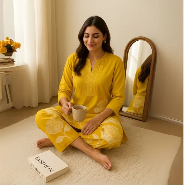 Cotton Co-ord Set – Soft & Stylish Everyday Elegance” - Image 6