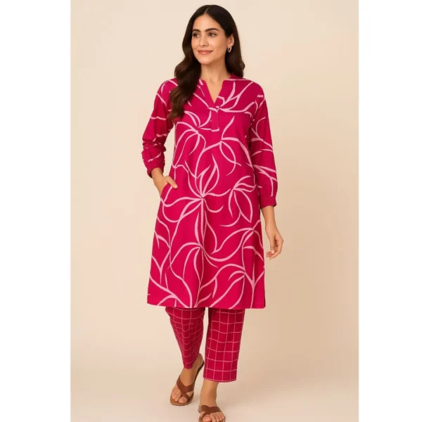 Summer Cotton Comfort kurti set - Image 4